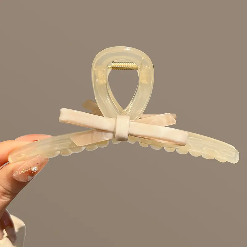 Women's Large Shark Clip Hair Clip Brown - Image 134