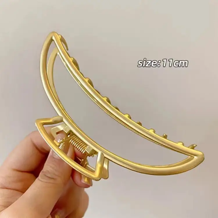 Women's Large Shark Clip Hair Clip Brown - Image 14