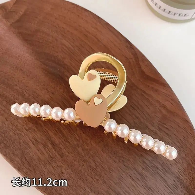 Women's Large Shark Clip Hair Clip Brown - Image 2