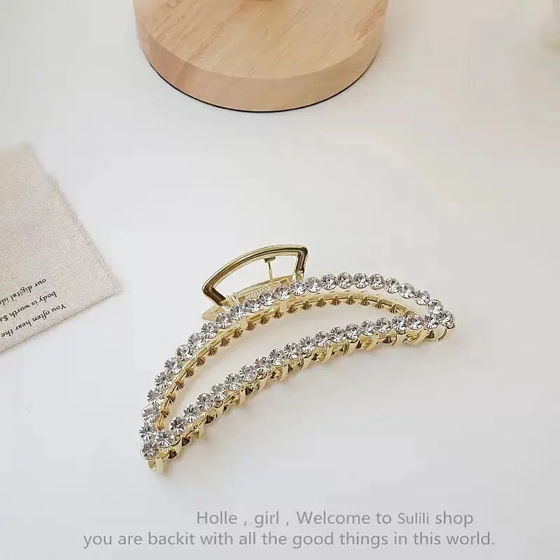 Women's Large Shark Clip Hair Clip Brown - Image 28
