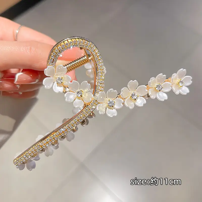 Women's Large Shark Clip Hair Clip Brown - Image 40