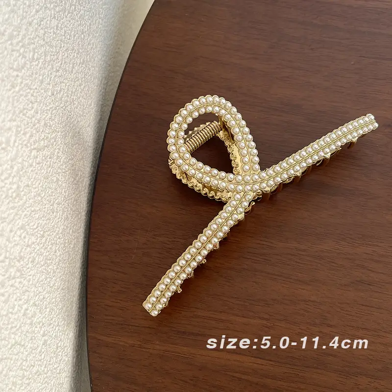 Women's Large Shark Clip Hair Clip Brown - Image 46