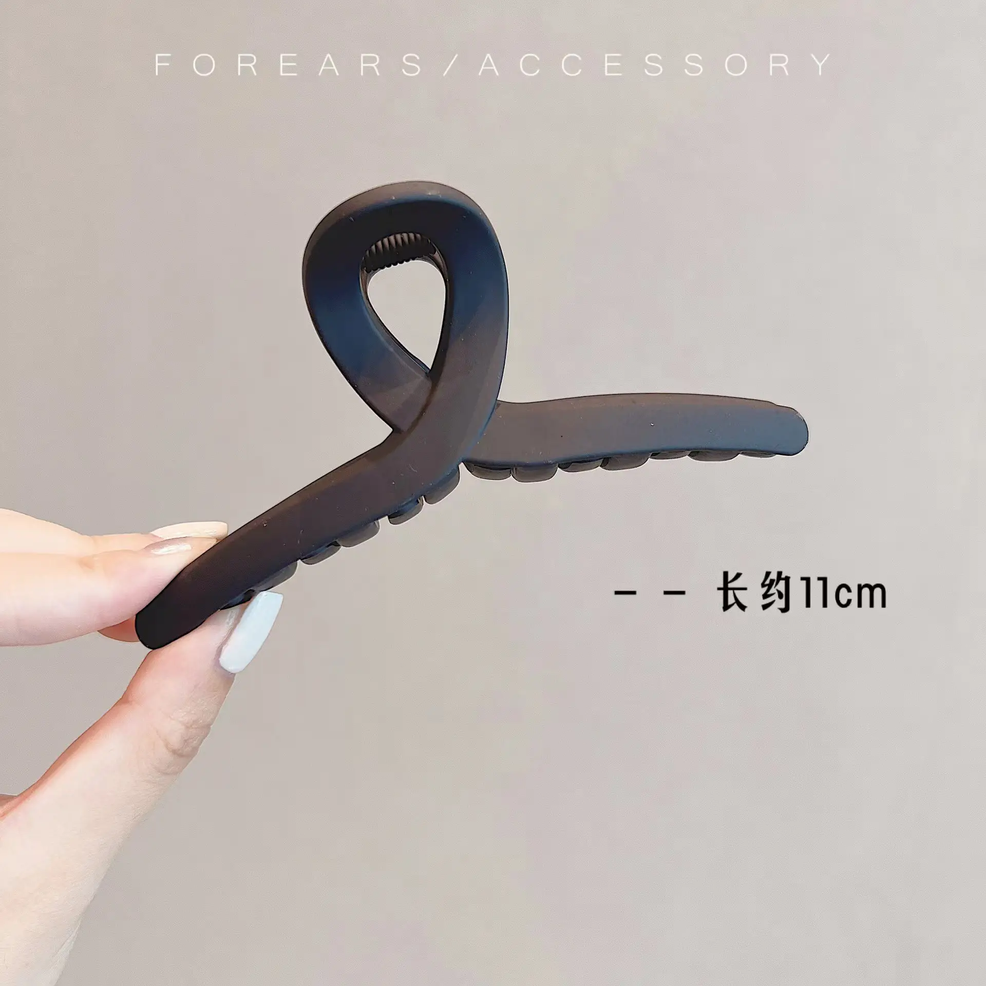 Women's Large Shark Clip Hair Clip Brown - Image 65