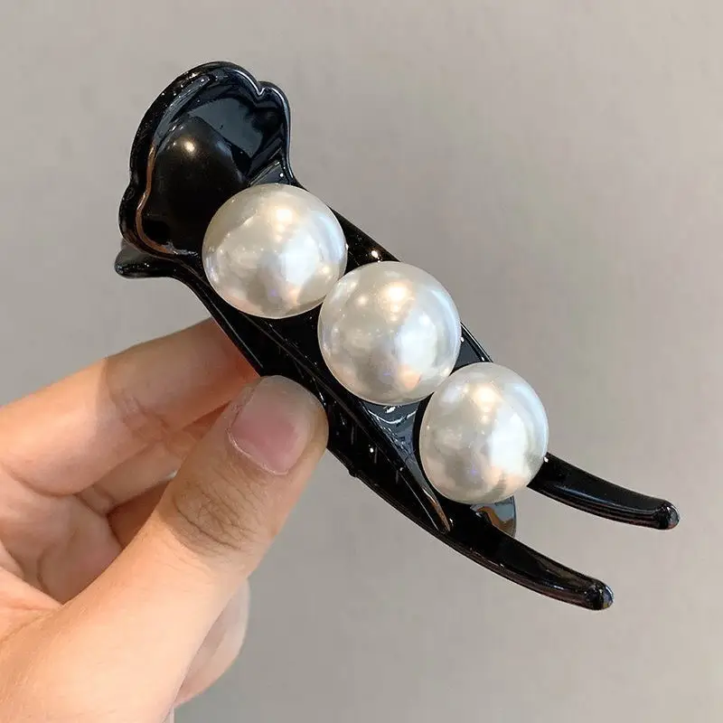 Women's Large Shark Clip Hair Clip Brown - Image 9