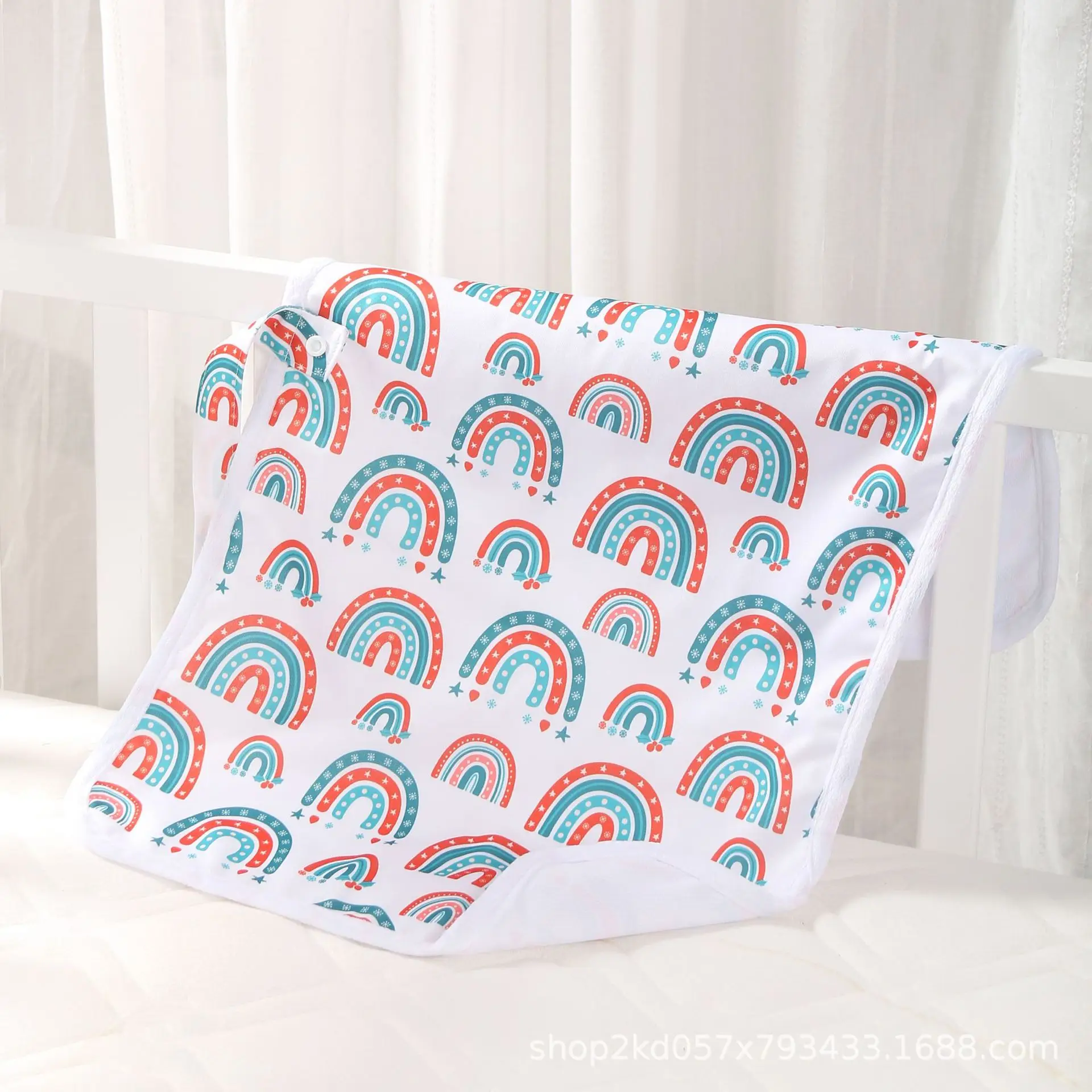 Rainbow Printed Baby Diaper Towel — feature 23