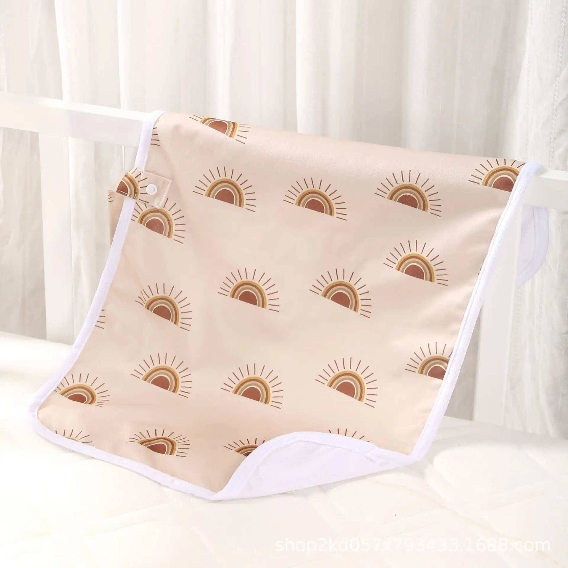 Rainbow Printed Baby Diaper Towel - Image 6