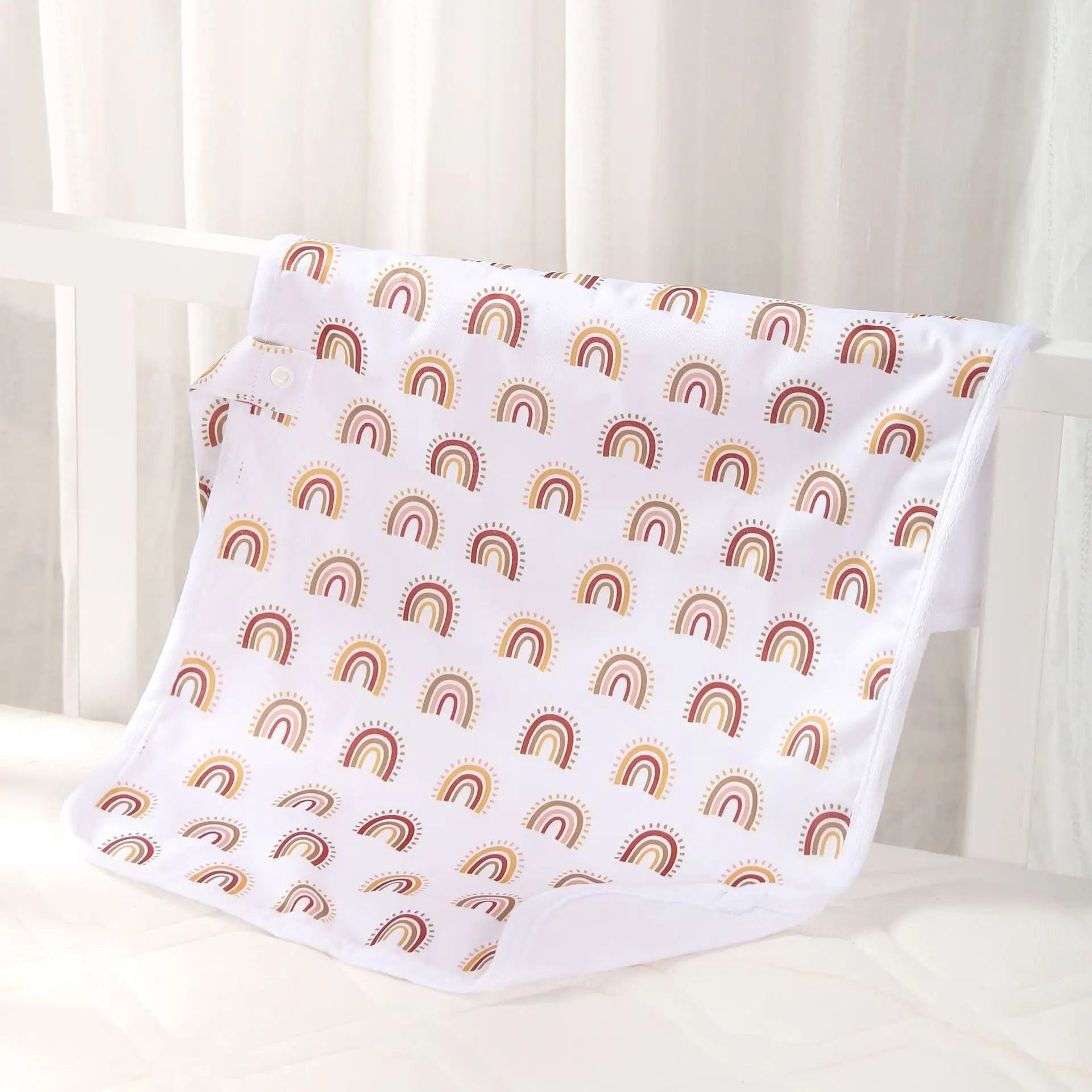 Rainbow Printed Baby Diaper Towel - Image 8