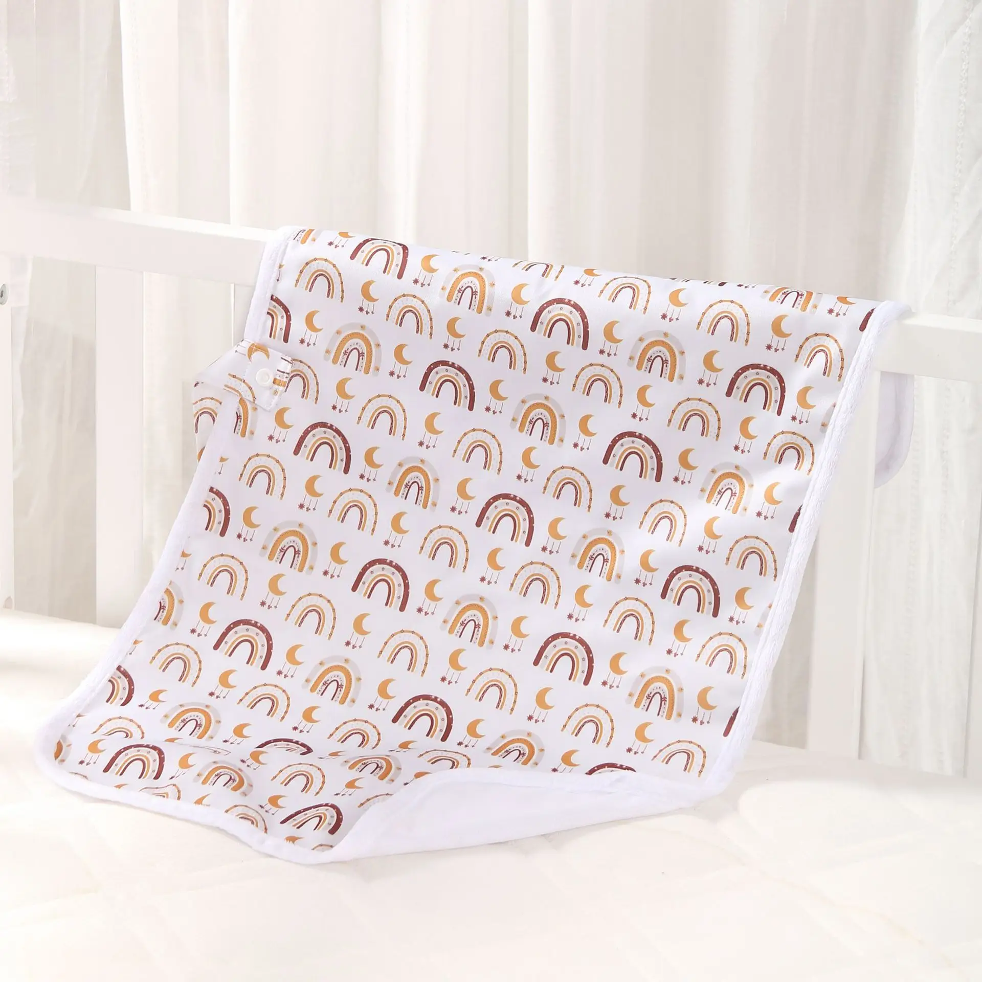 Rainbow Printed Baby Diaper Towel - Image 9