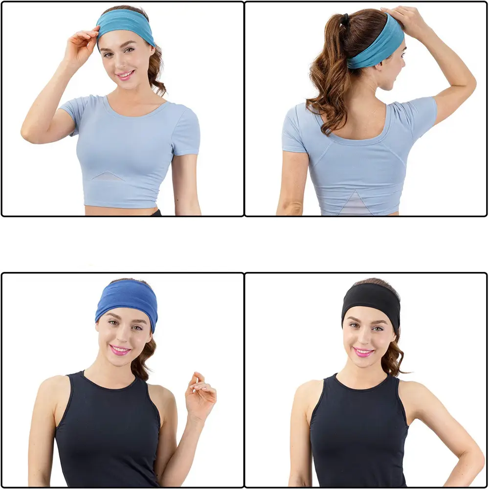 Maroon Sports Yoga Hair Band for Men Women Running Fitness