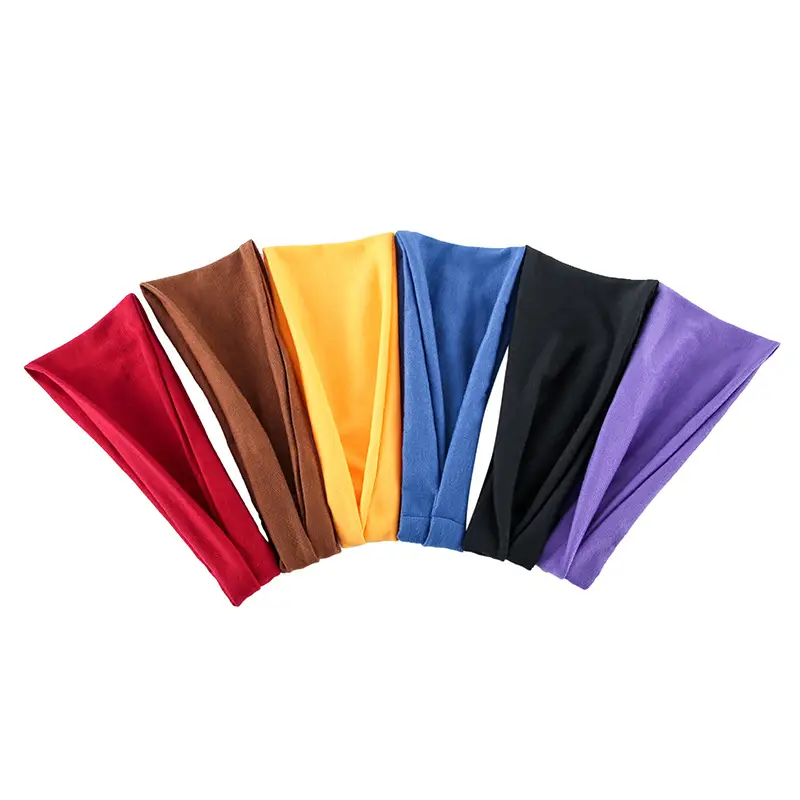 Maroon Sports Yoga Hair Band for Men Women Running Fitness