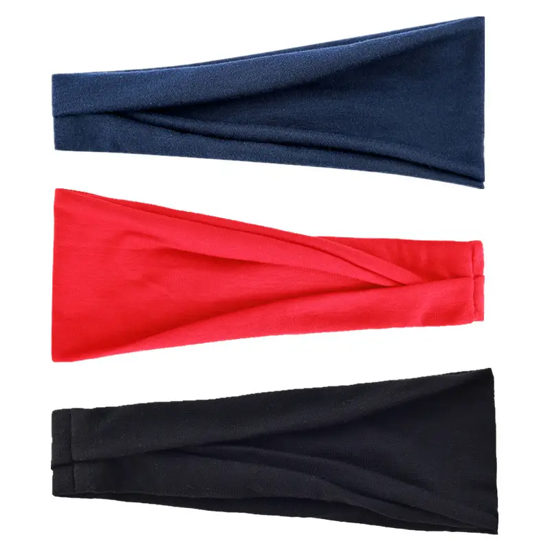 Maroon Sports Yoga Hair Band for Men Women Running Fitness