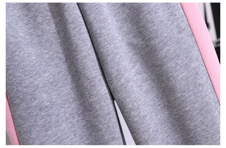 Girls Pink Teal Zipper Hoodie Sweatshirt Set Large — feature 16
