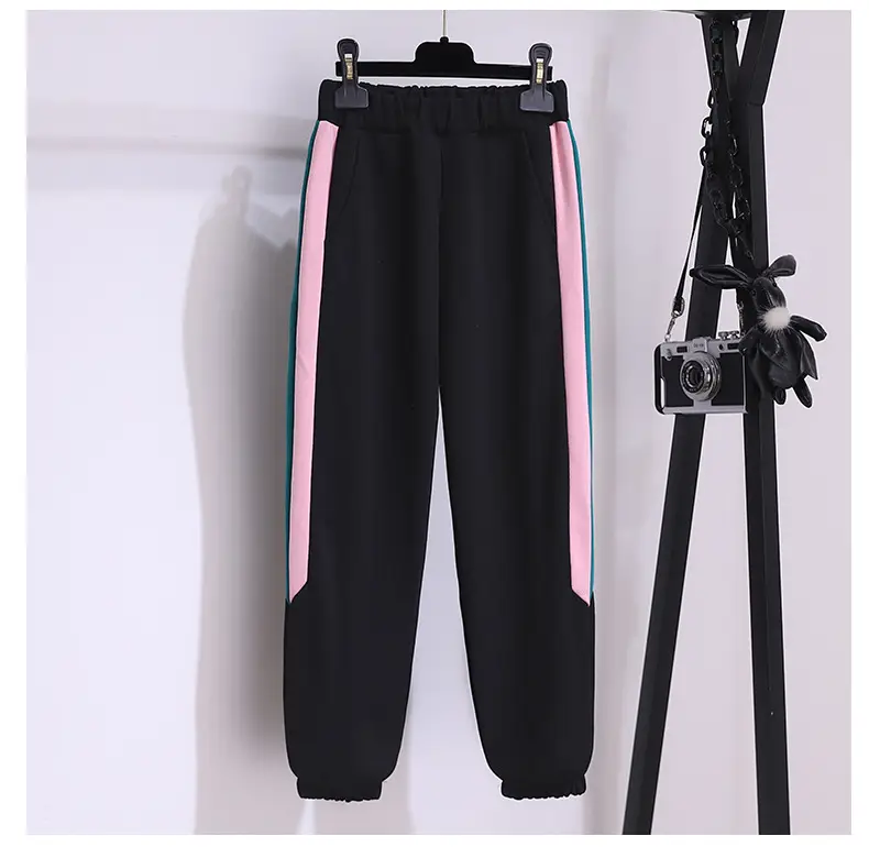 Girls Pink Teal Zipper Hoodie Sweatshirt Set Large — feature 27