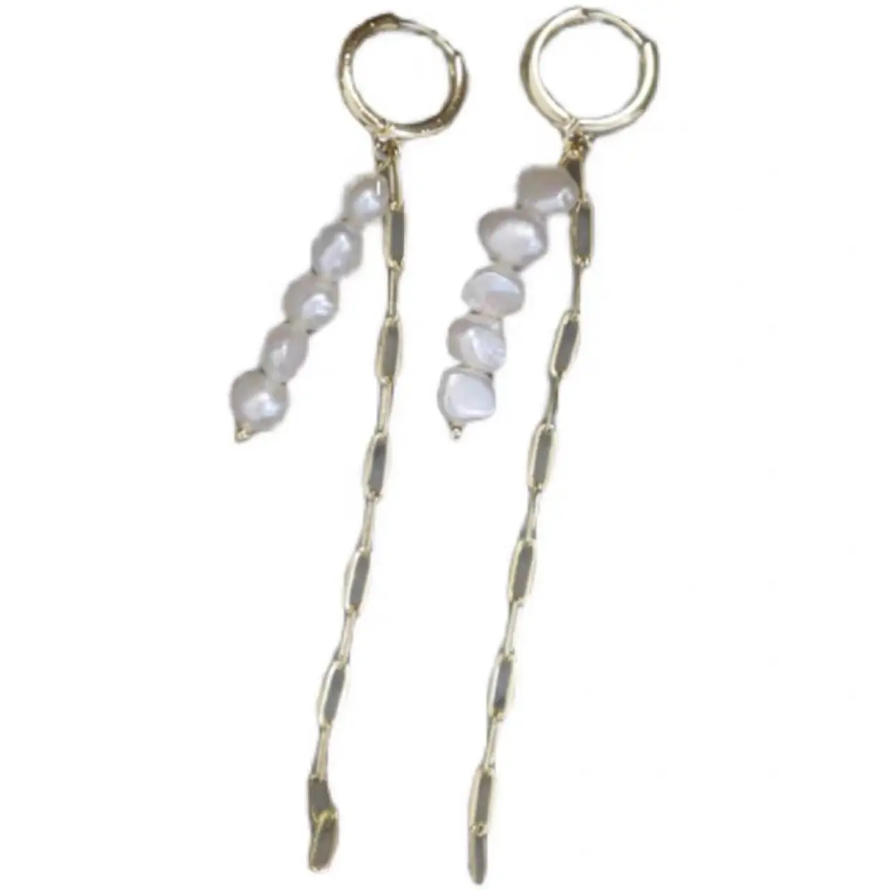 Women's Sterling Silver Pearl Tassel Earrings - Image 5