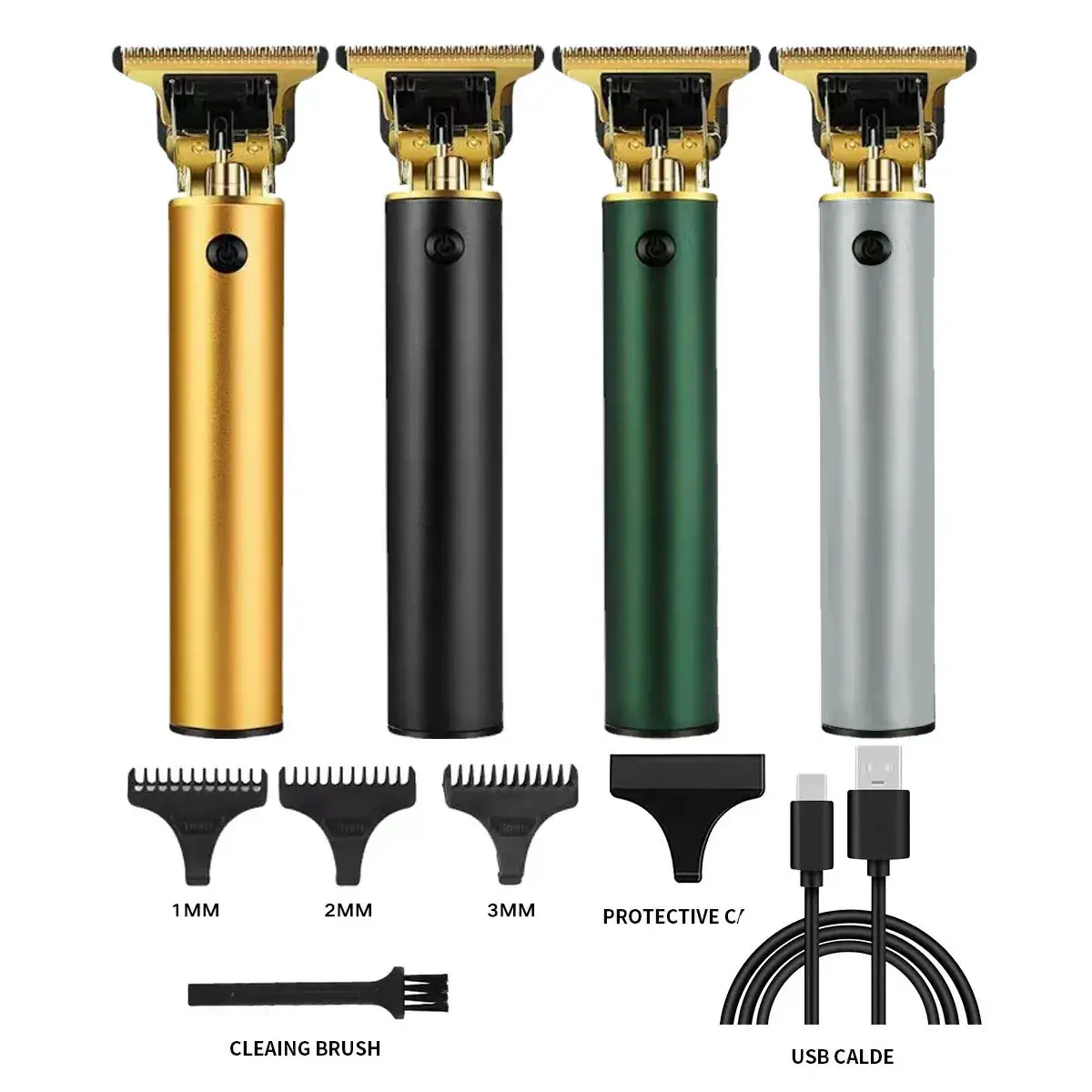 T9 Salon Hair Clipper with 4 Blades & Cleaning Brush - Image 12