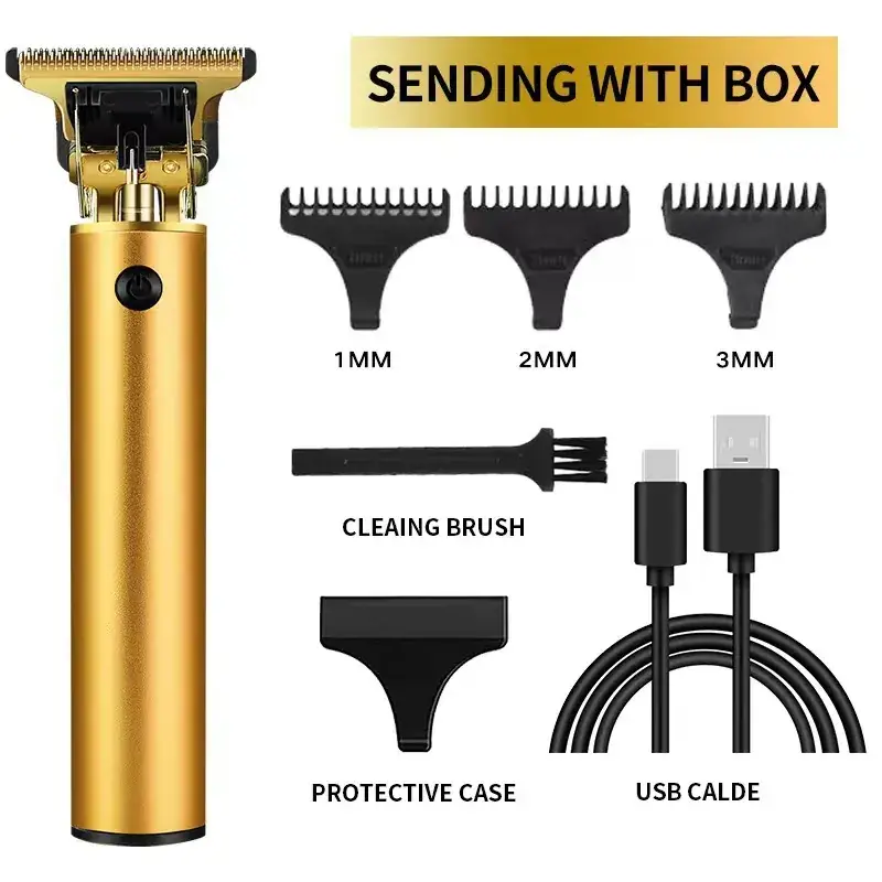 T9 Salon Hair Clipper with 4 Blades & Cleaning Brush - Image 7