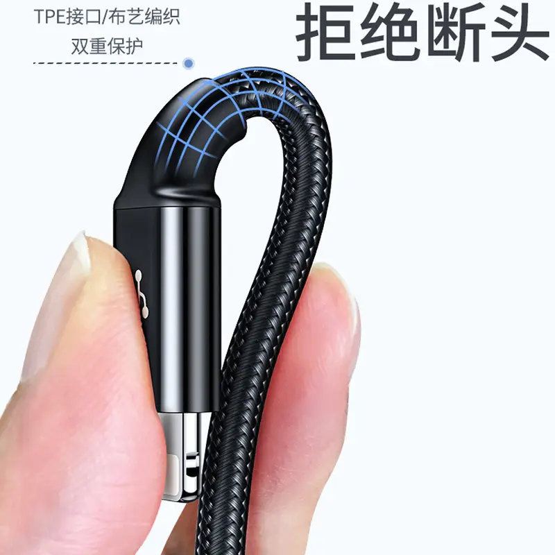 3-in-1 Fast Charging Cable for Apple & Android Type-C
