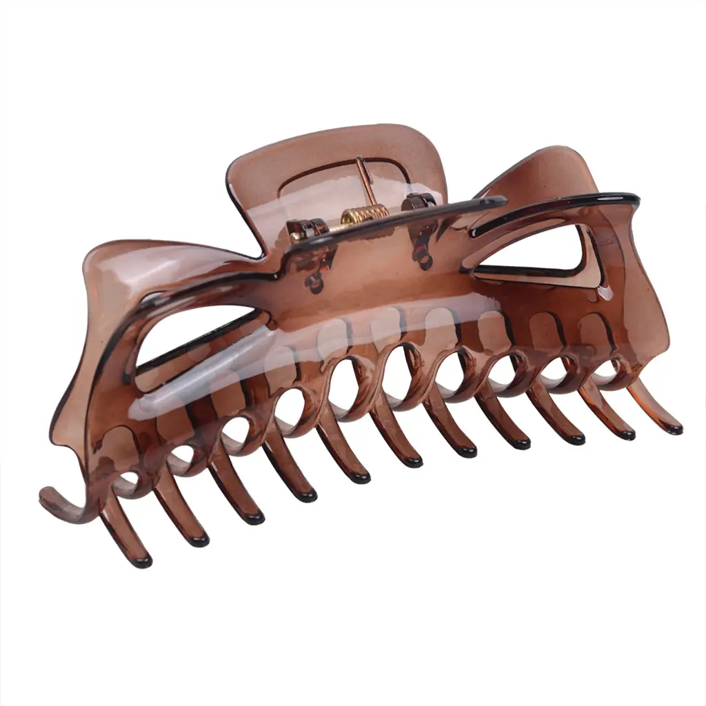 Red Crystal Hair Claws for Women Large Hair Clips - Image 3