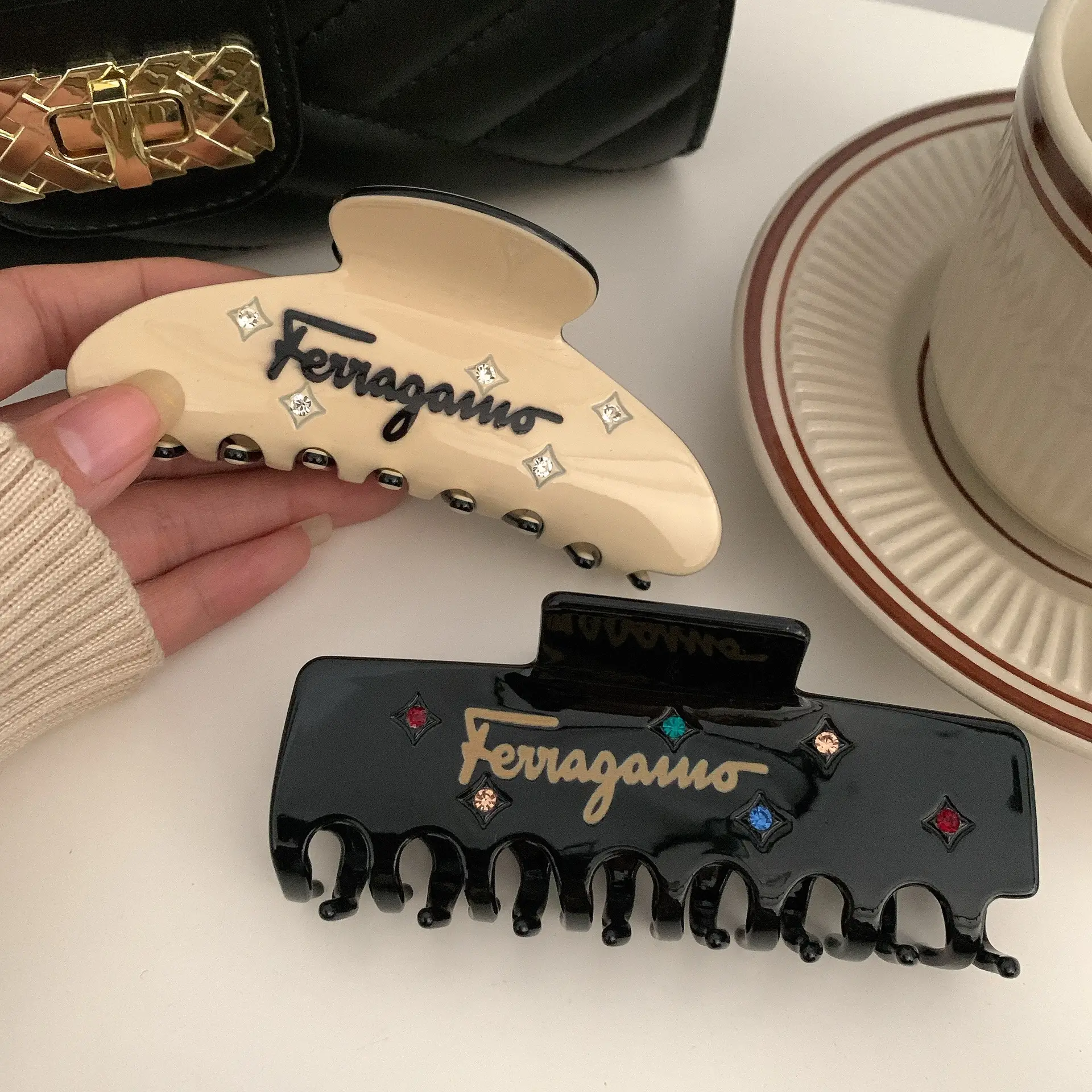 Korean-style Acrylic Hair Clip with Shark Design - Image 15