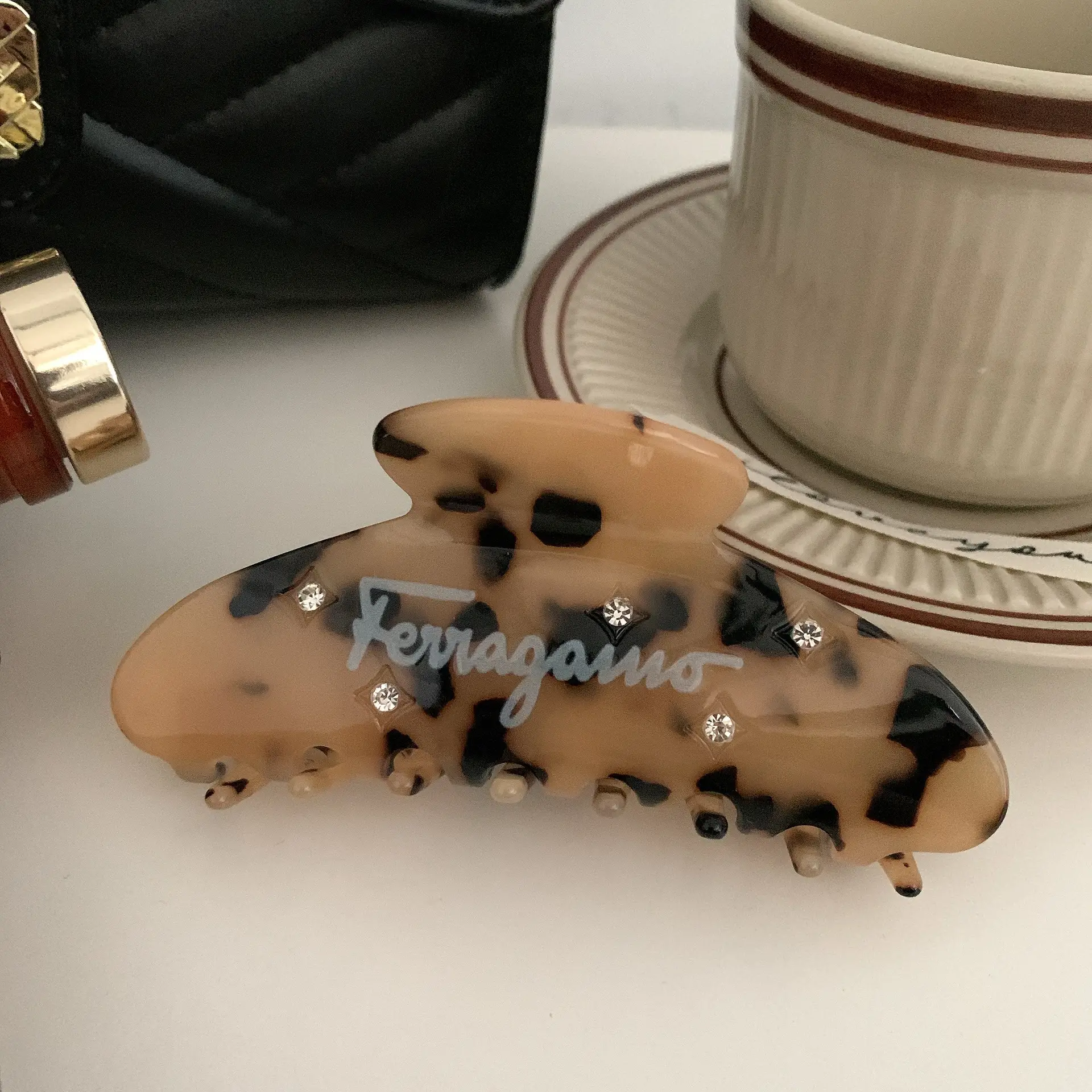 Korean-style Acrylic Hair Clip with Shark Design - Image 3