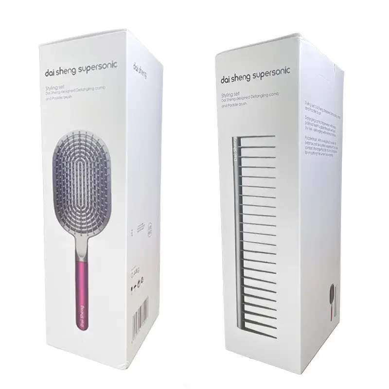 Anti-Static Wide Tooth Hair Comb Purple - Image 7
