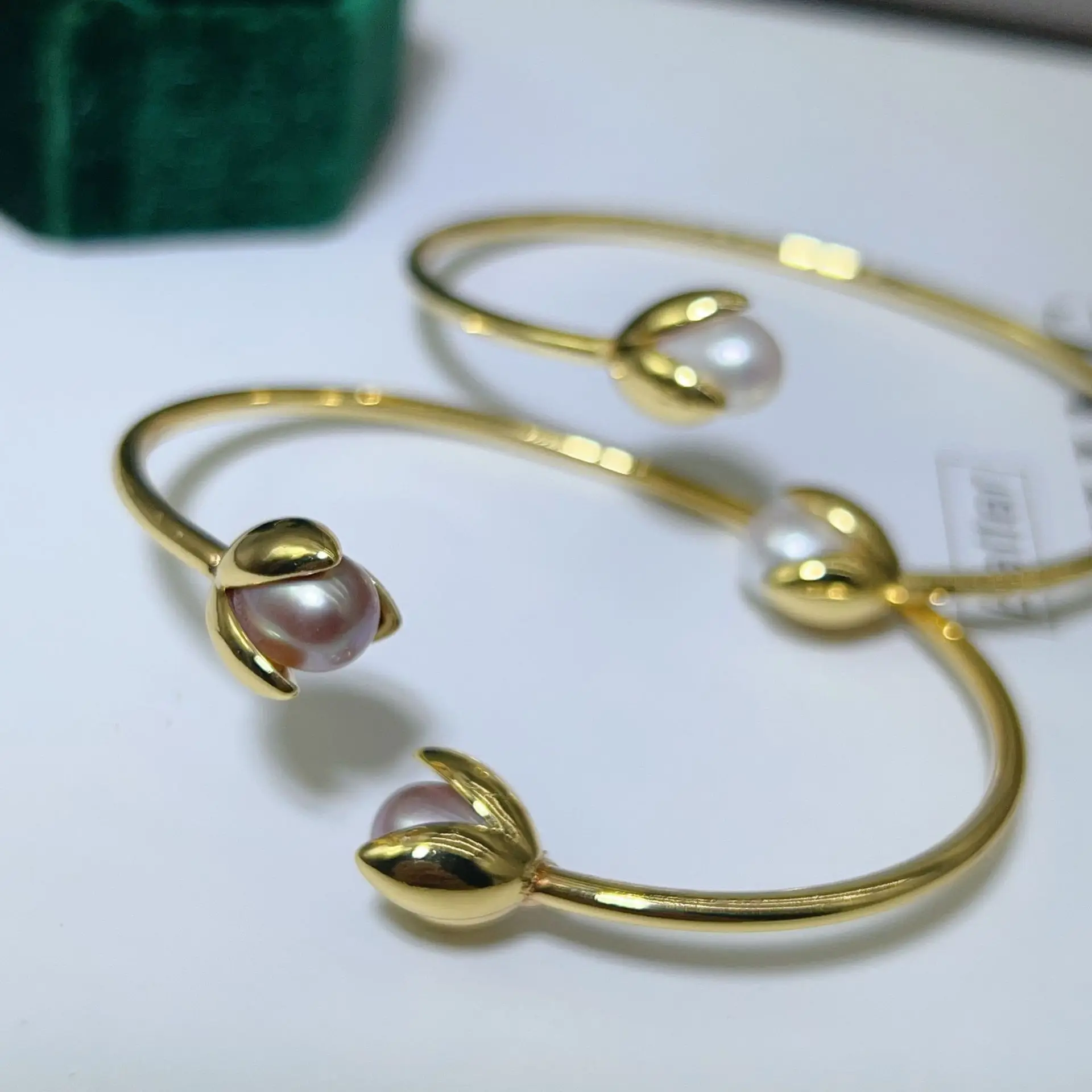 New Freshwater Pearl Butterfly Ring Adjustable Copper Gold Plated — feature 11