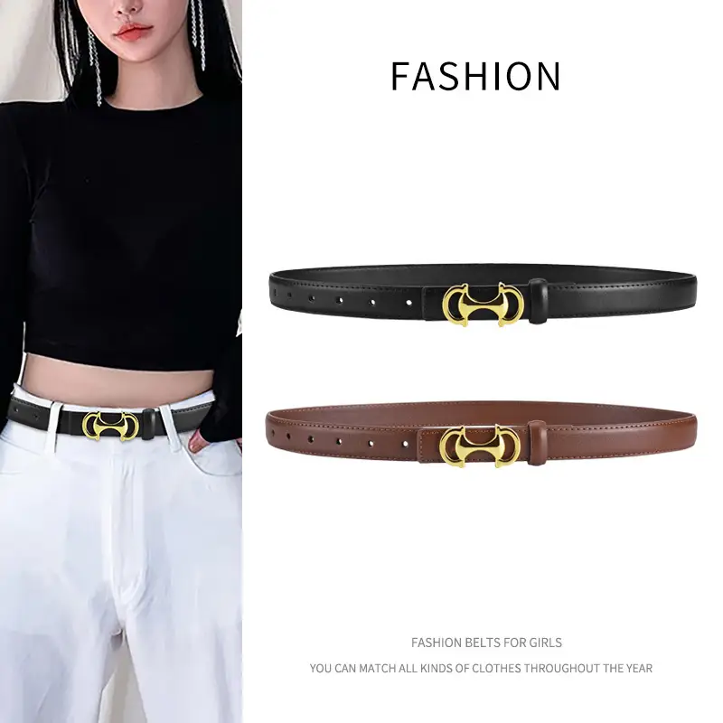 Women's Genuine Leather Belt Same Style as Celebrity