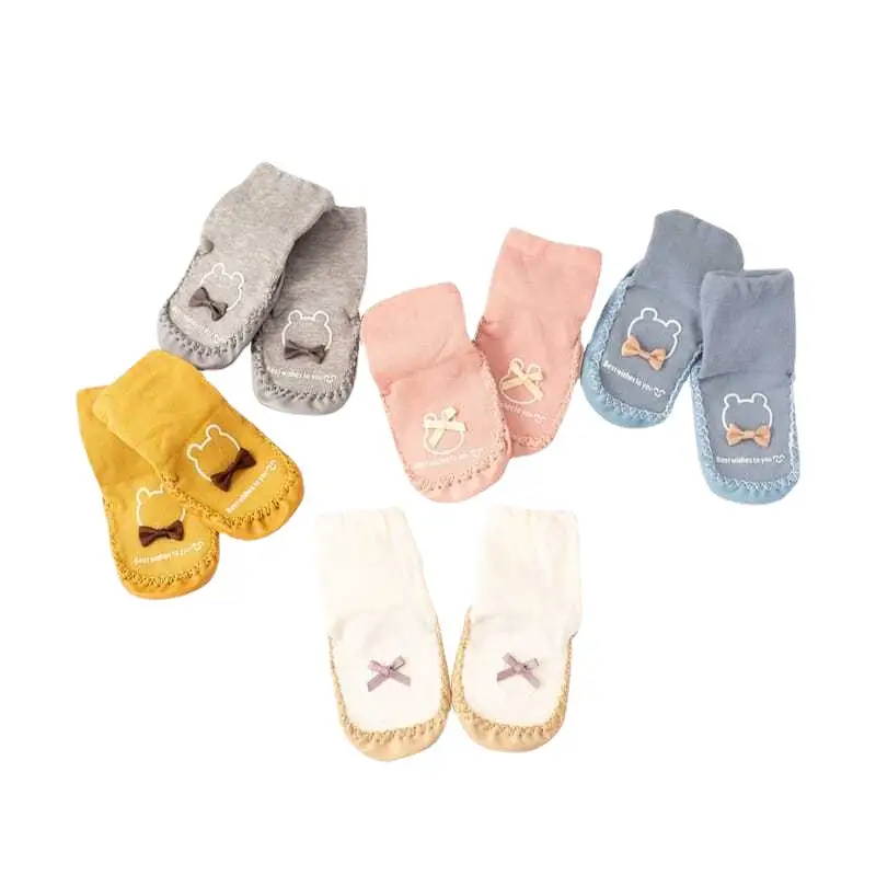 Grey Long Tube Baby Floor Socks for Toddler - Image 10