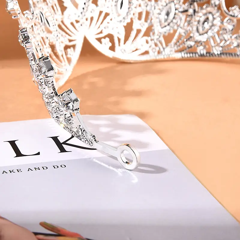 Crystal Big Crown Headband for Birthday Party & Wedding - Image 4