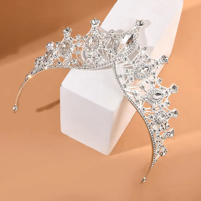 Crystal Big Crown Headband for Birthday Party & Wedding - Image 5