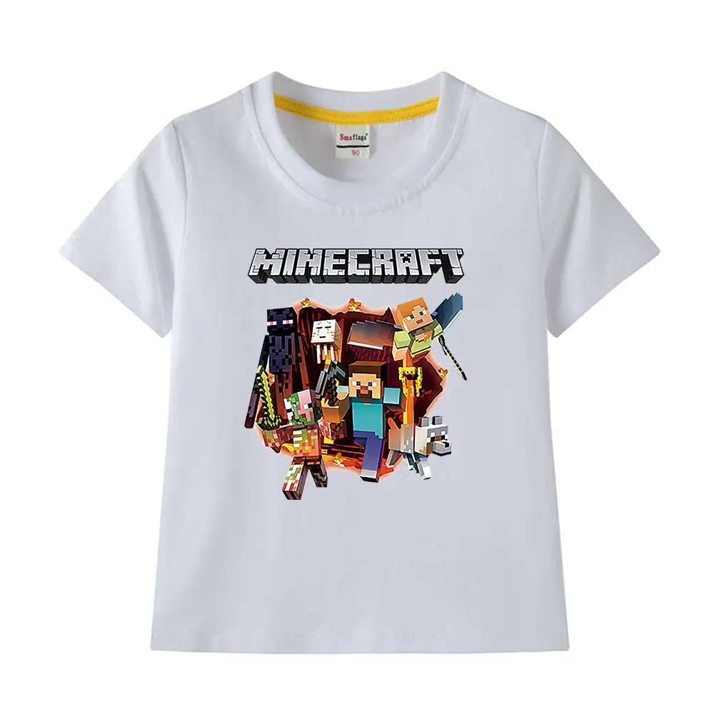 Minecraft Boys Blue Short Sleeve T-Shirt 2023 - Image 34