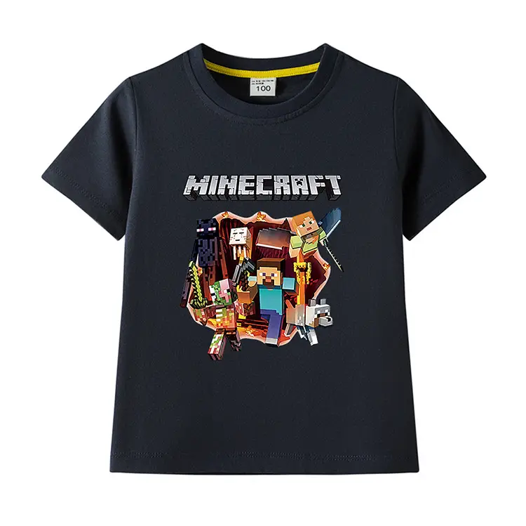 Minecraft Boys Blue Short Sleeve T-Shirt 2023 — feature 18