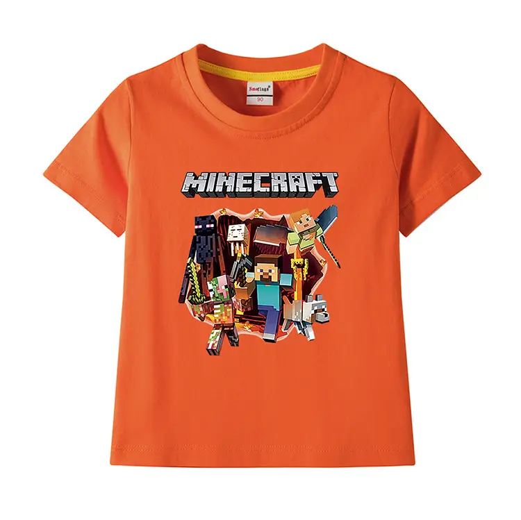 Minecraft Boys Blue Short Sleeve T-Shirt 2023 — feature 6