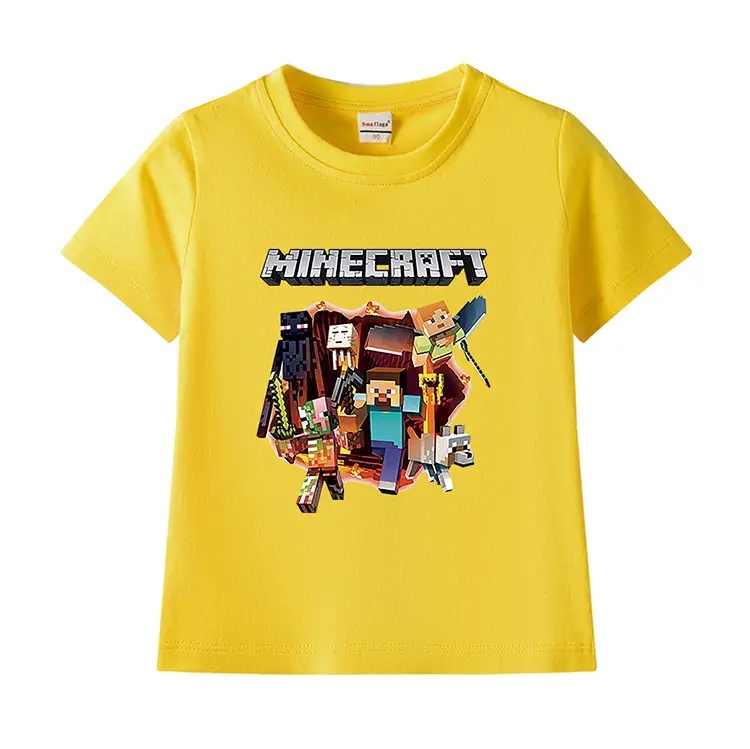 Minecraft Boys Blue Short Sleeve T-Shirt 2023 — feature 7