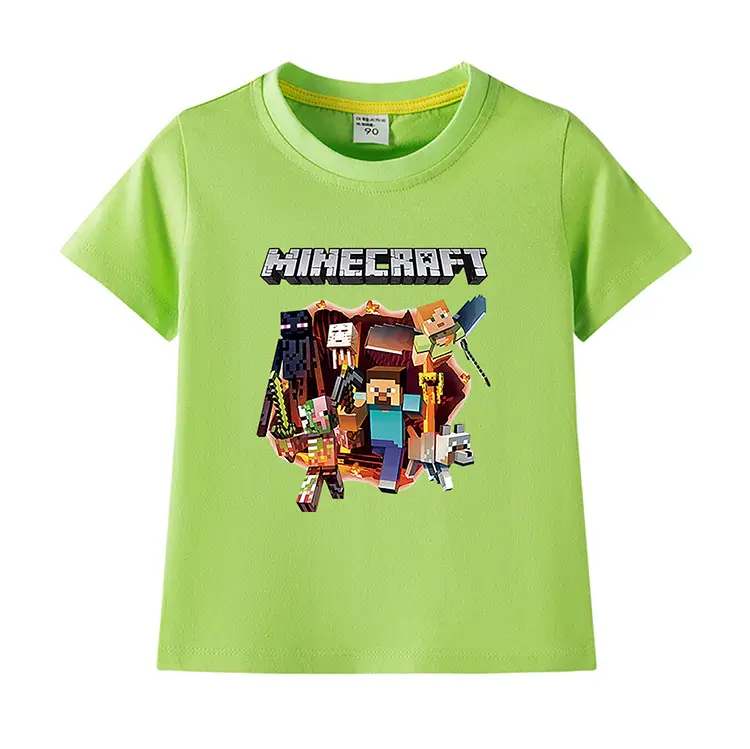 Minecraft Boys Blue Short Sleeve T-Shirt 2023 — feature 8