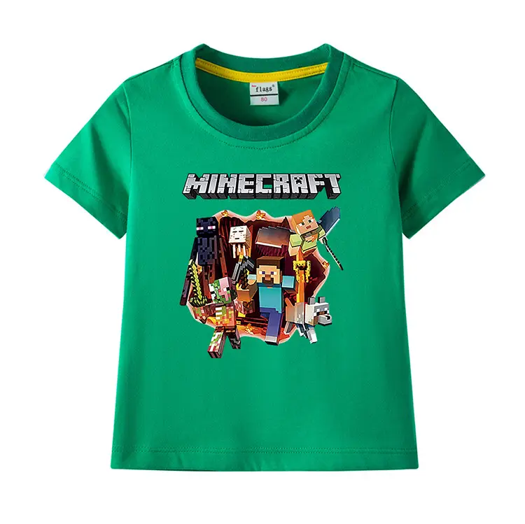 Minecraft Boys Blue Short Sleeve T-Shirt 2023 — feature 9