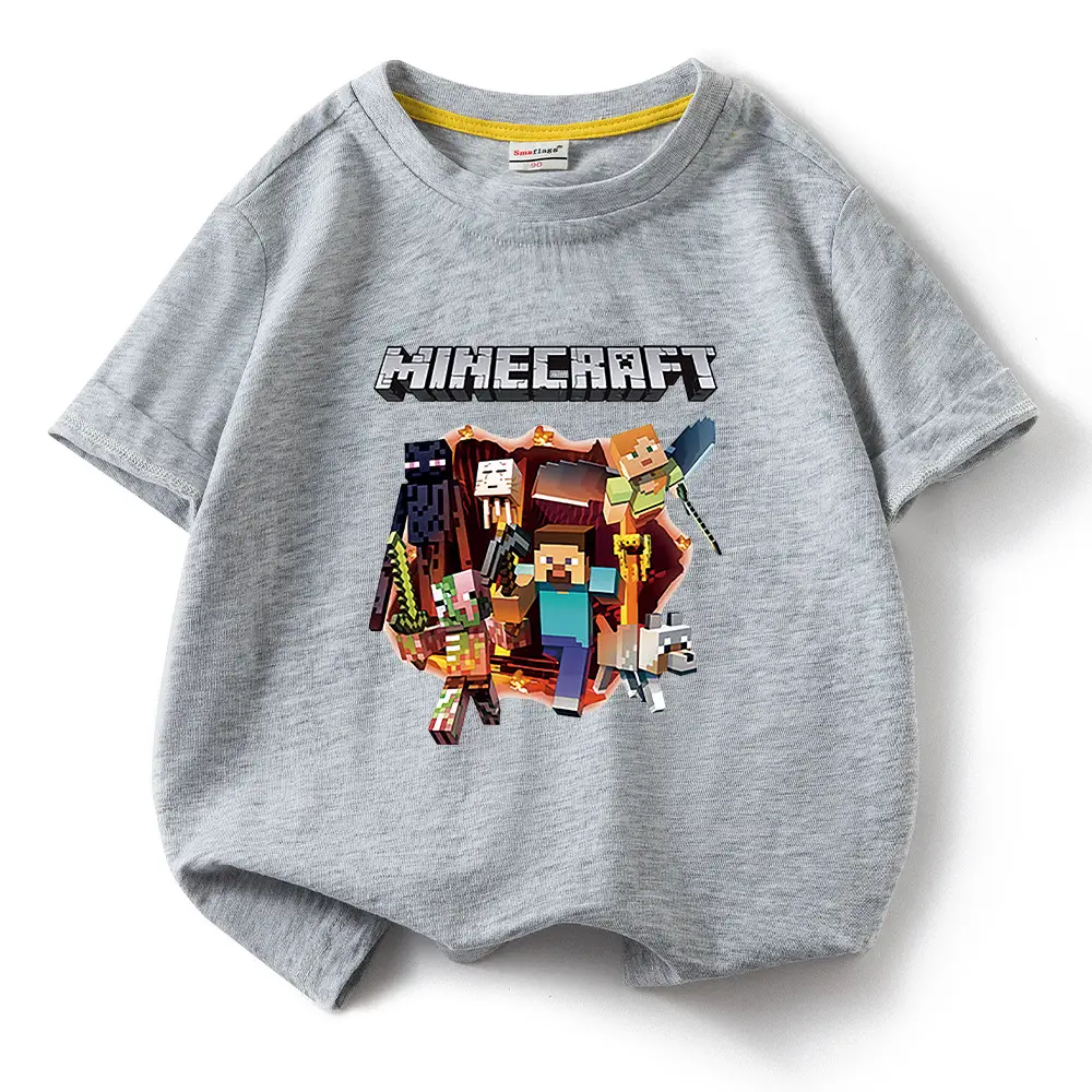 Minecraft Boys Blue Short Sleeve T-Shirt 2023 - Image 14