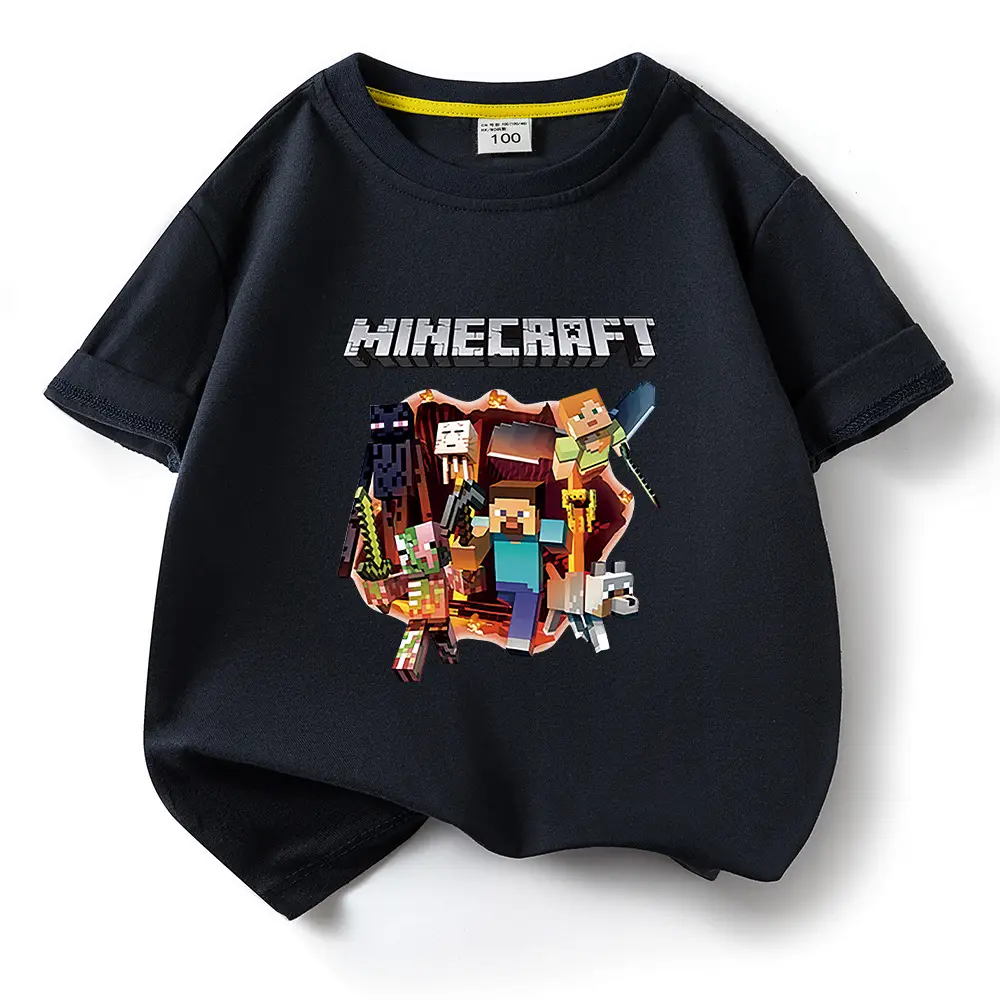 Minecraft Boys Blue Short Sleeve T-Shirt 2023 - Image 17
