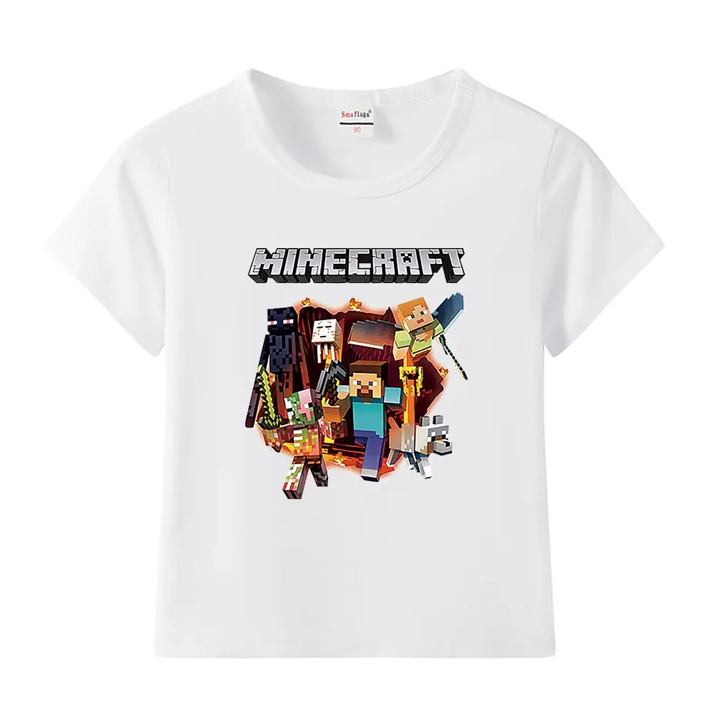 Minecraft Boys Blue Short Sleeve T-Shirt 2023 - Image 18
