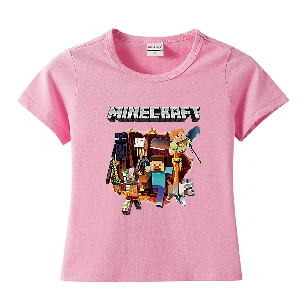 Minecraft Boys Blue Short Sleeve T-Shirt 2023 - Image 19