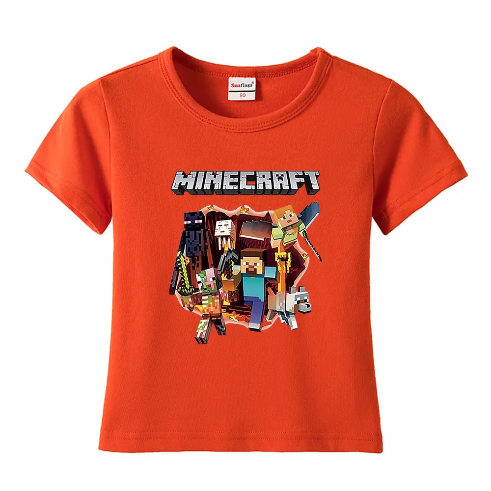 Minecraft Boys Blue Short Sleeve T-Shirt 2023 - Image 21
