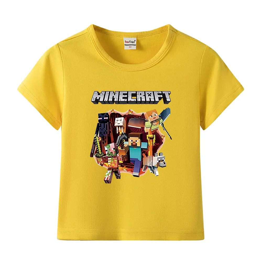 Minecraft Boys Blue Short Sleeve T-Shirt 2023 - Image 22
