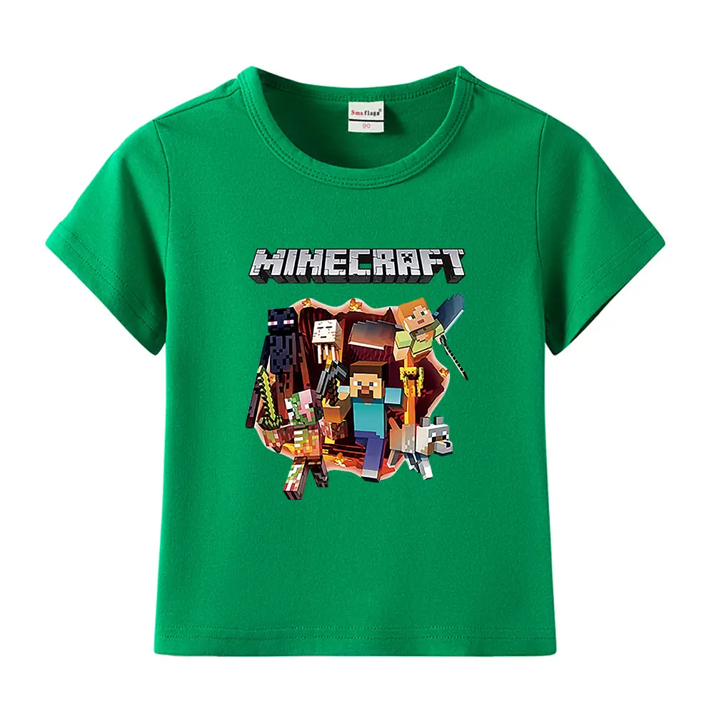 Minecraft Boys Blue Short Sleeve T-Shirt 2023 - Image 24