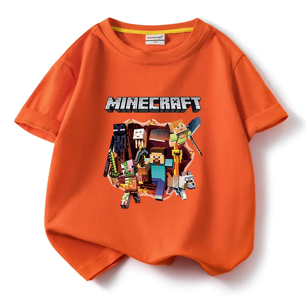 Minecraft Boys Blue Short Sleeve T-Shirt 2023 - Image 5