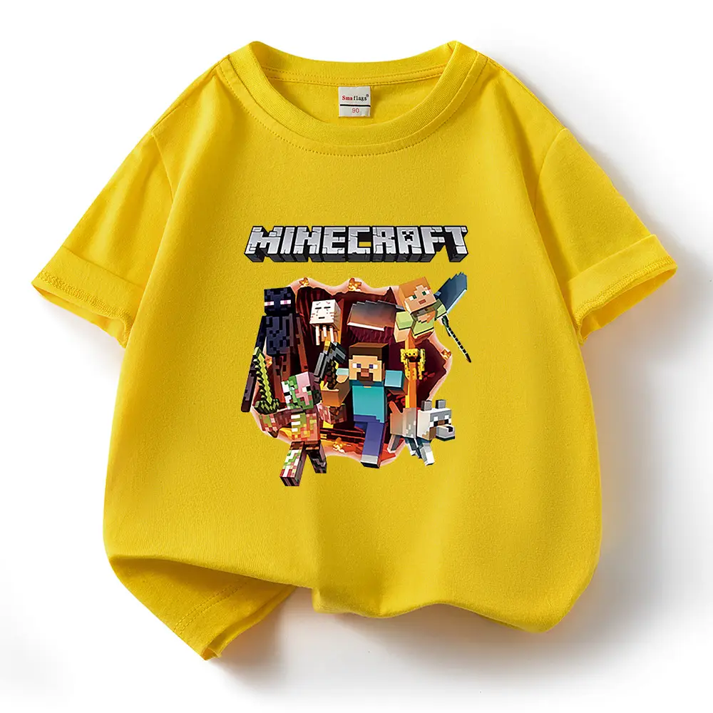 Minecraft Boys Blue Short Sleeve T-Shirt 2023 - Image 6