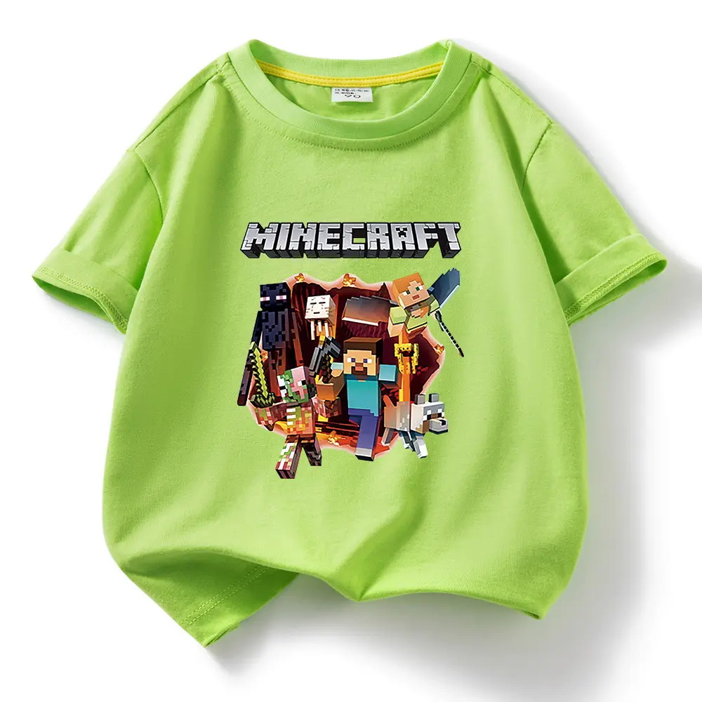 Minecraft Boys Blue Short Sleeve T-Shirt 2023 - Image 7