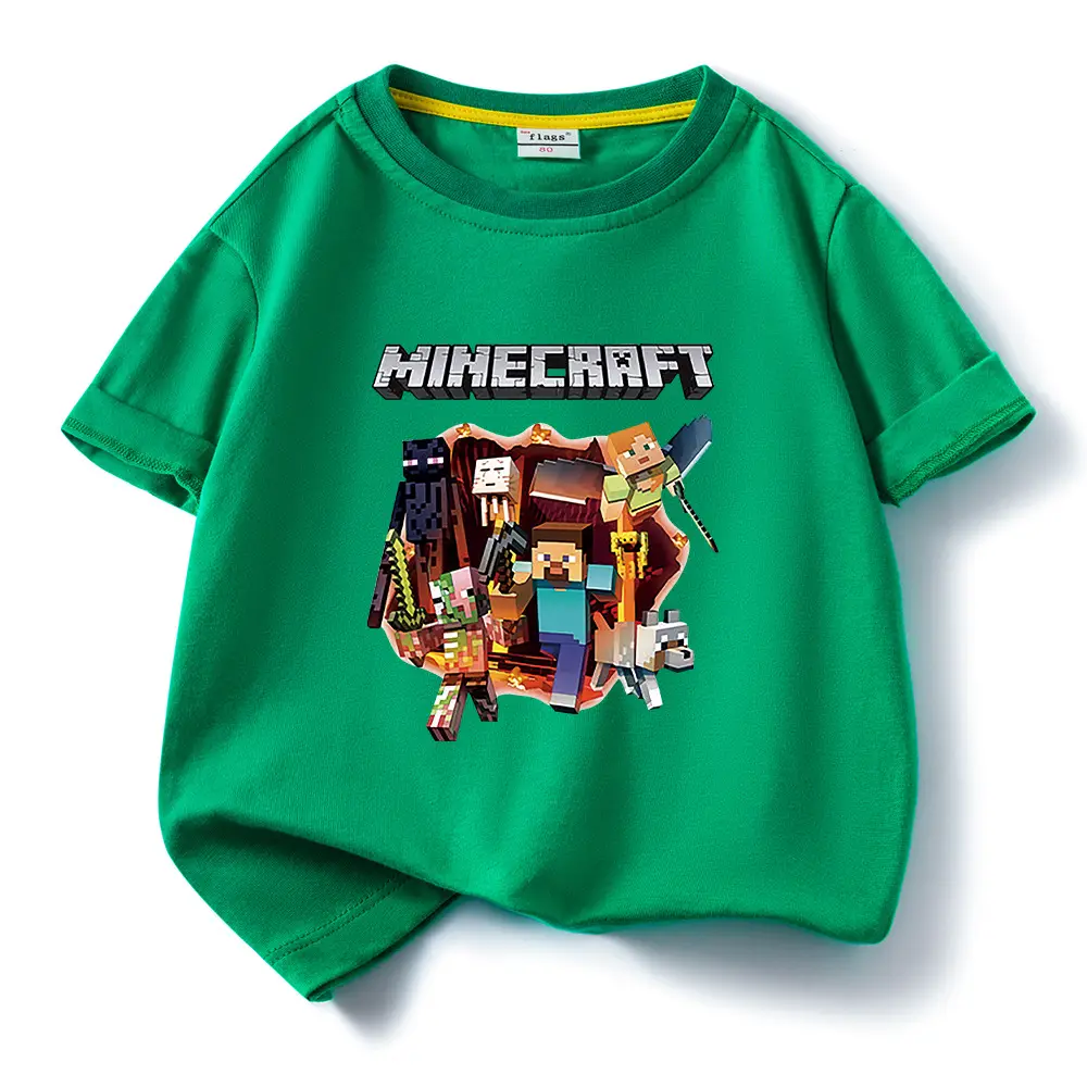 Minecraft Boys Blue Short Sleeve T-Shirt 2023 - Image 8