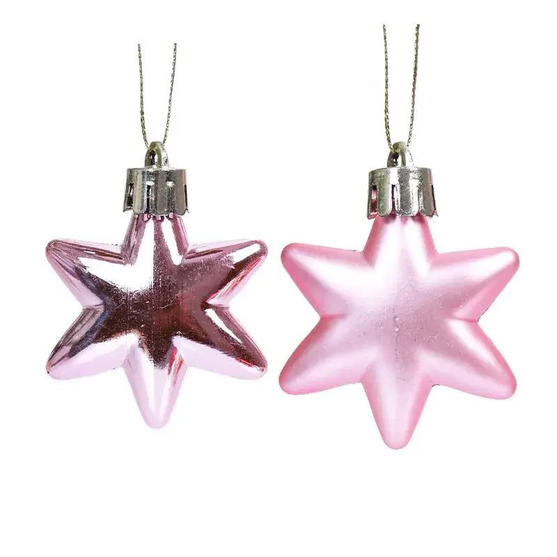 Electroplated Star Christmas Tapestries 5Cm Pink & Purple - Image 16