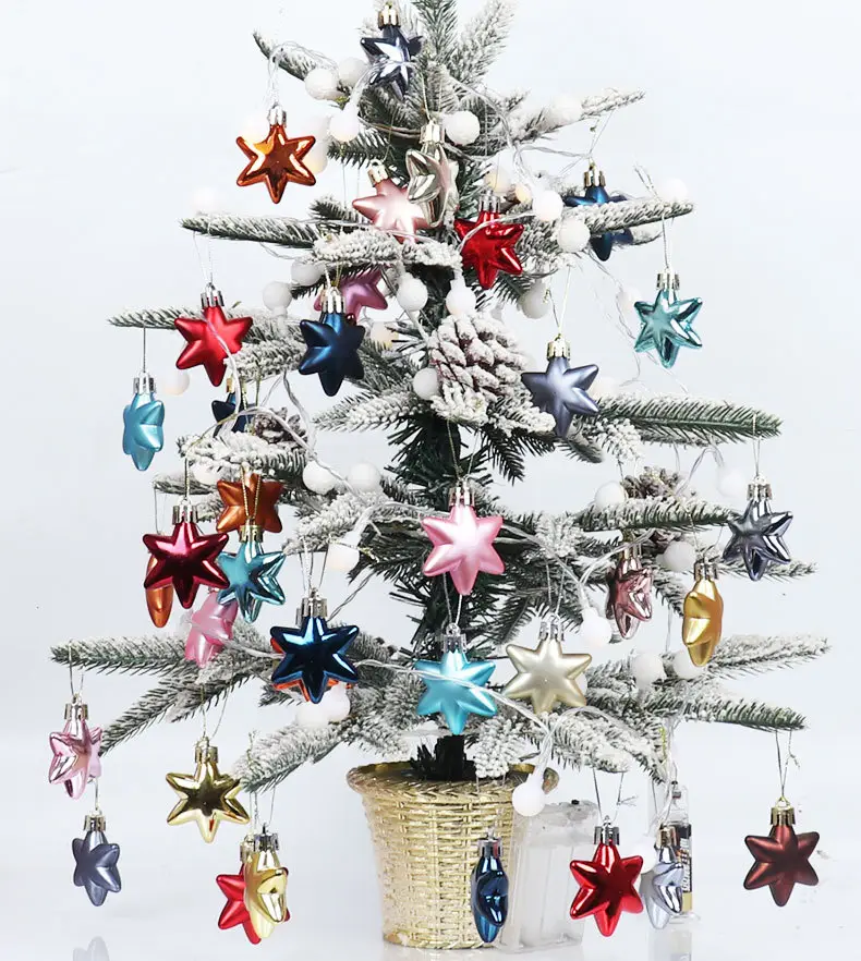 Electroplated Star Christmas Tapestries 5Cm Pink & Purple — feature 12