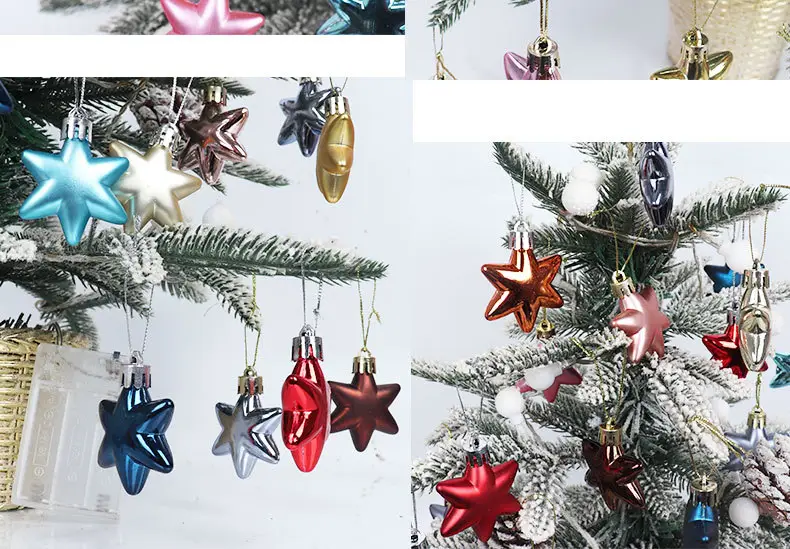 Electroplated Star Christmas Tapestries 5Cm Pink & Purple — feature 14